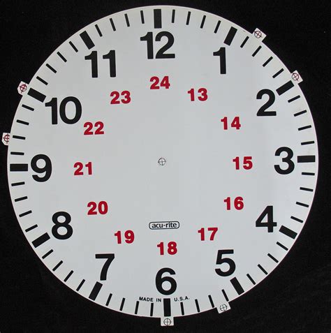 Printable Military Time Clock Uk