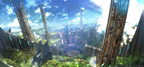Moescape Final Fantasy Xiv A Realm Reborn Video Games Fantasy City Video Game Art Square