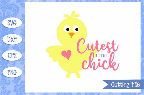 Cutest Little Chick Easter Svg Files