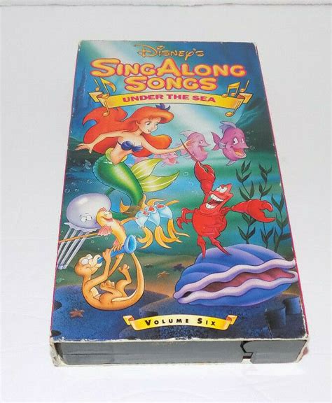 Mavin Disneys Sing Along Songs Under The Sea VHS Tape Babe Mermaid