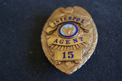 The international criminal police organization (official abbreviation icpo; U.S. Interpol, 1940's Police badge, WWII Rare Badge. 1st ...