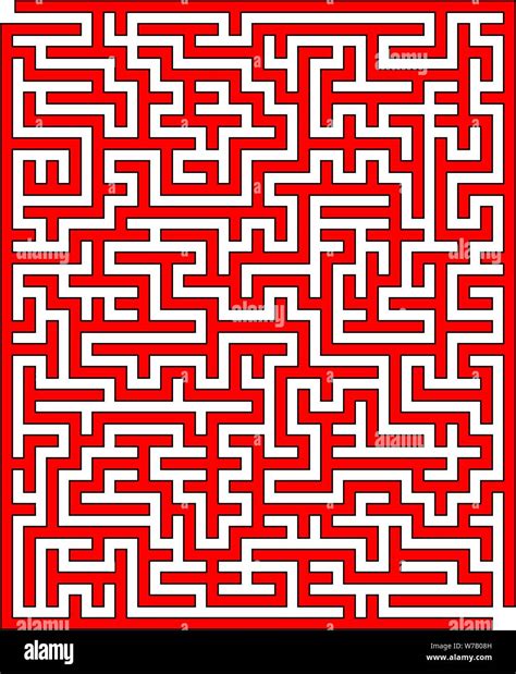 Vector Illustration Of Big Labyrinth Maze Stock Vector Image And Art Alamy