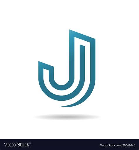 Creative Letter J Logo Royalty Free Vector Image