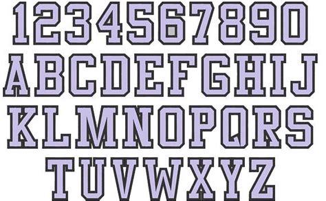 Hight School Varsity Collegiate Block Mini Applique Font Machine