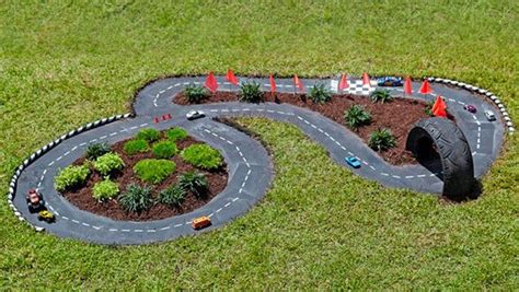 Make A Diy Outdoor Race Car Track For Your Kids Diy