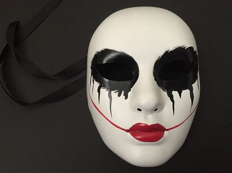The Purge Movie Anarchy Horror Mask Themed Red Lips Womens Purge Mask