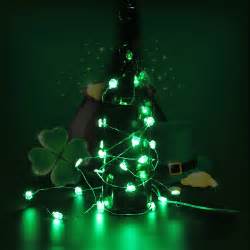 LEORX 3 5M 35 Lights St Patricks Day Irish Shamrock Light String Set