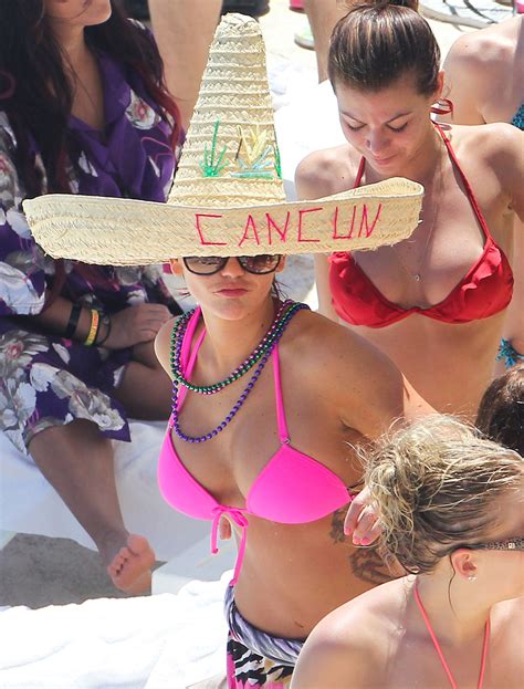 JENNI JWoww FARLEY In Bikini At A Beach In Cancun HawtCelebs
