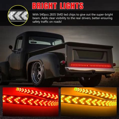 60 Inch Led Tailgate Light Bar Reverse Brake Turn Signal For Dodge Ram