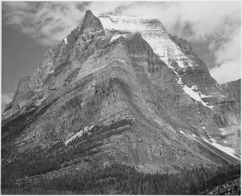 Full View Of Mountain Going To The Sun Mountain Glacier National