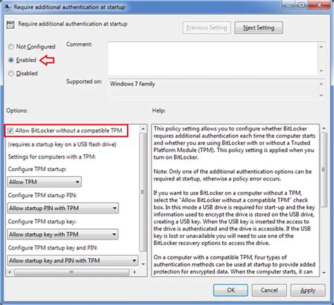 How To Enable Bitlocker Encryption Without Tpm Chip Password Recovery