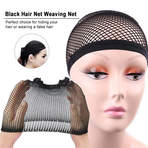 Hairnets Good Quality Mesh Weaving Black Wig Hair Net Making Cap