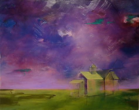 Stephanie Reit Vanishing Point Purple Sky Painting For Sale At 1stdibs
