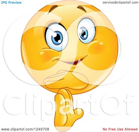 Clipart Of A Yellow Emoticon Smiley Gesturing Time Out Royalty Free