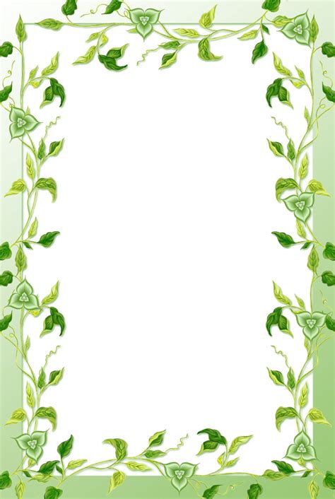 Leaf border stock photos and images. Green Floral Border Transparent Background PNG | PNG Arts