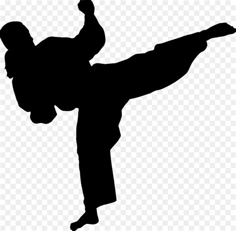 Martial Arts Karate Silhouette Wall Decal Combat Karate Png Download