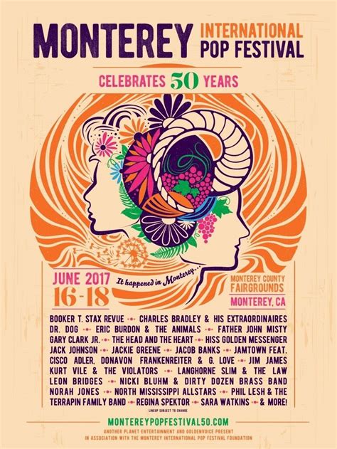 Monterey International Pop Festival 2017 Complete Lineup Music In Sf® The Authority On The