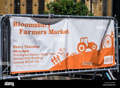 Bloomsbury Farmers Market Torrington Square Bloomsbury London