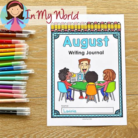 Writing Journal August Back To School 1 In My World