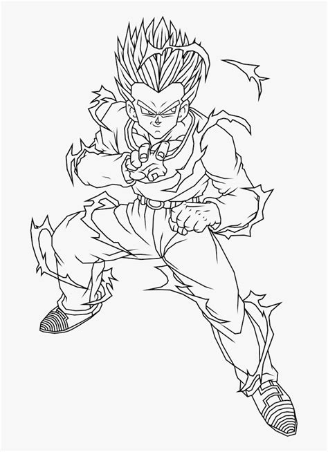 Dragon Ball Z Son Gohan Coloring Page Anime Coloring Pages