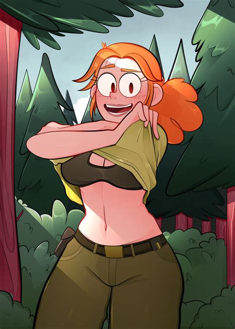 Rule 34 Arkeus Bra Female Orange Hair Park Ranger Ranger Tabes Solo Solo Female Tagme