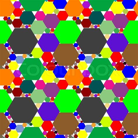 Hexagon Seamless Pattern Extended Stock Vector Colourbox