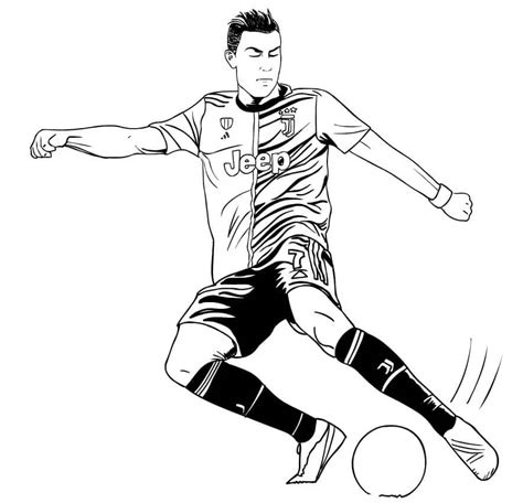 Nice Cristiano Ronaldo Coloring Page Download Print Or Color Online