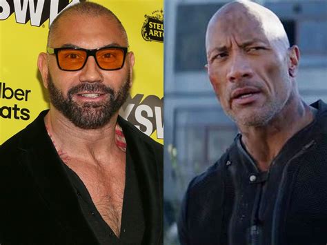 Dave Bautista And Dwayne Johnson Rivalry Outside The Ring