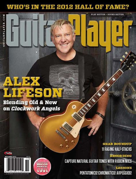 Alex Lifeson Like Clockwork Guitar Player November 2012