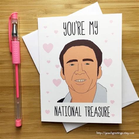 Nicolas Cage Valentine Card Funny Love Greeting Card Etsy Romantic Cards Funny Love Love Cards