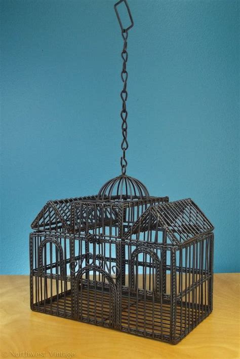Rustic Wire Birdcage Basket Planter By Northwestvintagepdx On Etsy 22