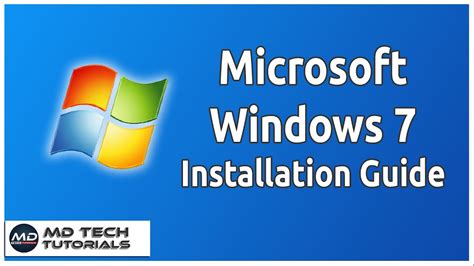 How To Install Microsoft Windows 7 Operating System Youtube