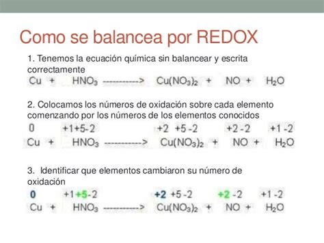 Ejercicios De Balanceo De Ecuaciones Por Redox Pdf