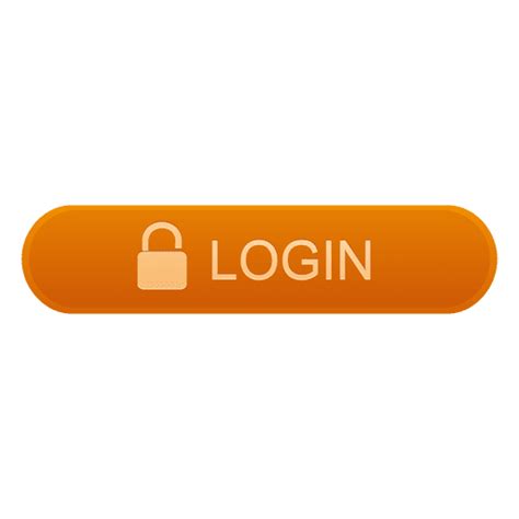 Login Orange Button Transparent Png And Svg Vector File