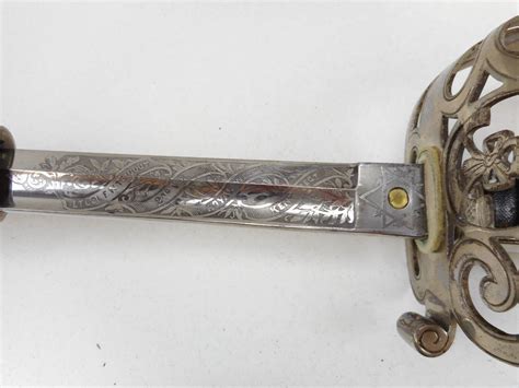 British Army Officers Ceremonial Sword With Scabbard