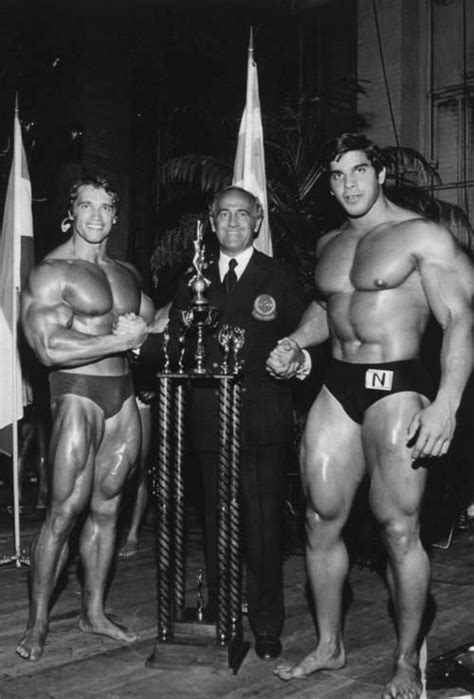Arnold Schwarzenegger And Lou Ferrigno At An Early 1970s