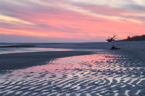 Monomoy National Wildlife Refuge Cape Cod Tidal Flats Sunset Photograph