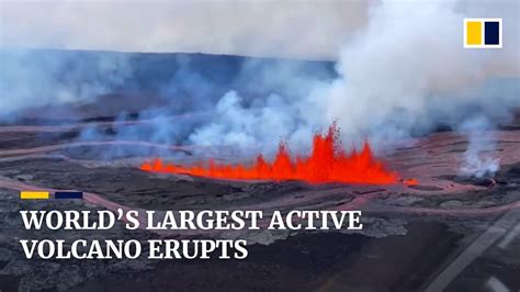 Worlds Largest Active Volcano Erupts For First Time In Nearly 40 Years