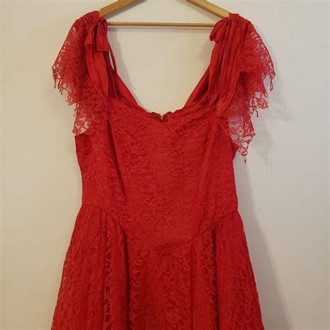 90s formal dress red lace handkerchief hem plus size in 2022 90s formal dress red dress