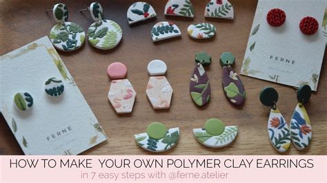 Make Your Own Polymer Clay Earrings In 7 Steps With Ferne