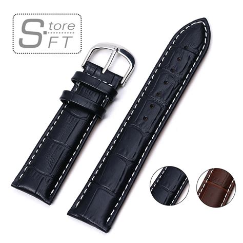 Mens Watch Strap Genuine Leather Watch Bands Classical Watch Straps