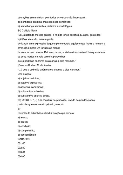 Termos Essenciais Da Oração Exercícios