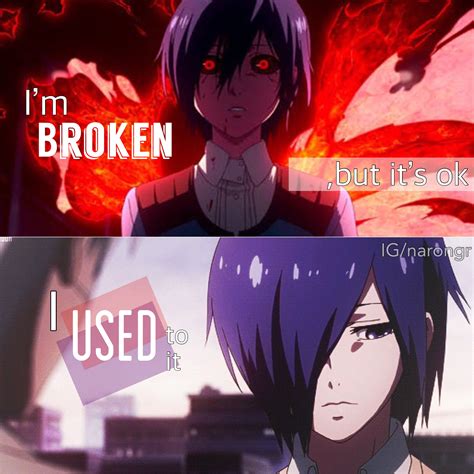 Tokyo ghoul gif | tumblr. Kirishima Touka || Tokyo Ghoul || Anime Quote | Anime ...