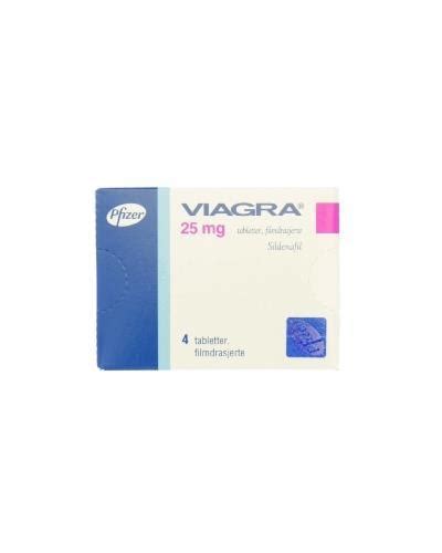 Viagra Tablett Filmdrasjert 25 Mg 4 Stk Apotek 1