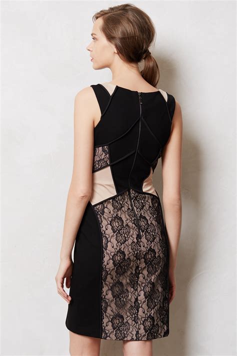 Maeve Paneled Lace Dress In Black Lyst