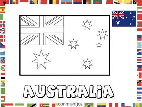 Bandera de la onu para colorear. Bandera de Australia. Dibujos de banderas para pintar ...