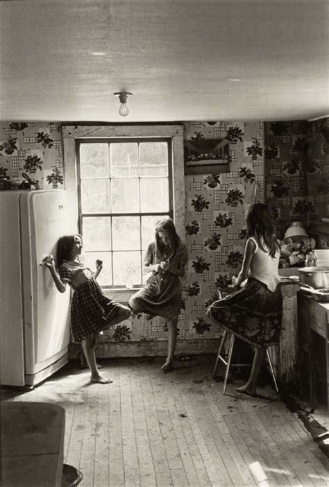 Three Girls In Kitchen Kentucky William Gedney Gelatin Silver Black White Photos Black