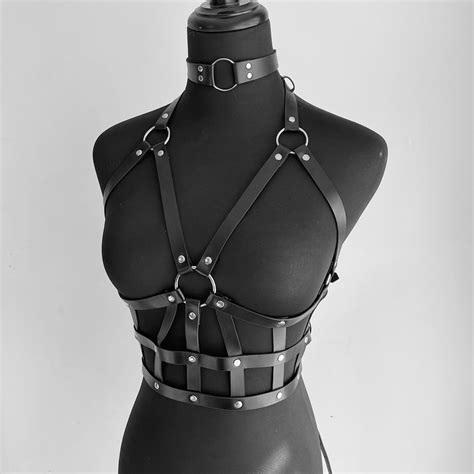 Sexy Lingerie Garters Rave Outfit Harness For Women Suspender Leather
