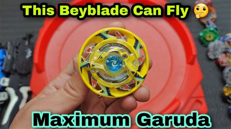 Maximum Garuda Beyblade Review Flying Beyblade Youtube
