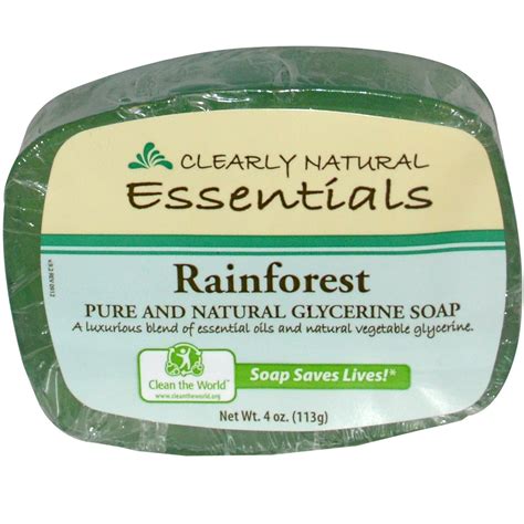 Clearly Natural Glycerine Bar Soap Rainforest 4 Oz Cornerstone For